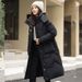 K Women's Detachable-hat Cotton Coat; Long Over-the-knee Thickened Cotton-padded Jacket; Women's Cotton-padded Out._ecoleips.com
