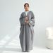 Voya Women's Plus Size Linen Cotton Blend Open Front Cardigan – Solid Color, Oversized Loose Fit, Lightweight Summer Kimono, Casual Modest Cover Up_ecoleips.com