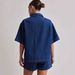 2025 Summer Cross-Border European And American Women's Fashion Casual Retro Loose Shirt Shorts Set Denim Women_ecoleips.com