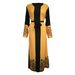 Yiduoduo's Elegant Dress With Printed Long Sleeves And A Belt, A 1911 Autumn Fashion_ecoleips.com