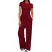 Women's Wide Leg Pants Long Sleeved Solid Color Casual Suit European And American Style Spring Summer Commuter Fashion 2026 New_ecoleips.com
