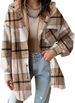 Women's Casual Versatile Plaid Hooded Long Sleeved Jacket Fall Winter New_ecoleips.com