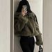 Suede-Like Faux Shearling Jacket – Oversized Zip-Up Coat (Luxury Winter Outerwear, Stand Collar, Thickened Boho Chic Style)_ecoleips.com