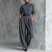 Women's Autumn/Winter Solid Color Turtleneck Top Wide Leg Pants Two Piece Set with Belt Independent Website Exclusive_ecoleips.com