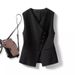 Petite Women's Short Vest Slim Fit Waist Cinching Flattering Outerwear for Spring Autumn 2026_ecoleips.com