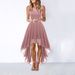 Women's Clothing New Sexy Lace Stitching Large Swing Chiffon Dress Dress Dinner Dress_ecoleips.com