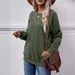 Women's Crew Neck Long Sleeve Pocket Sweatshirt_ecoleips.com
