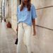 Women's Clothing Denim Shirt Women's Summer Thin Short Sleeve New Fashion Lapel Shirt_ecoleips.com