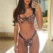 Women's Clothing Strapless Spliced Three-Point Bikini Push-Up Swimsuit Two-Piece Set For Small-Busted Young Ladies Summer Vacation Style_ecoleips.com