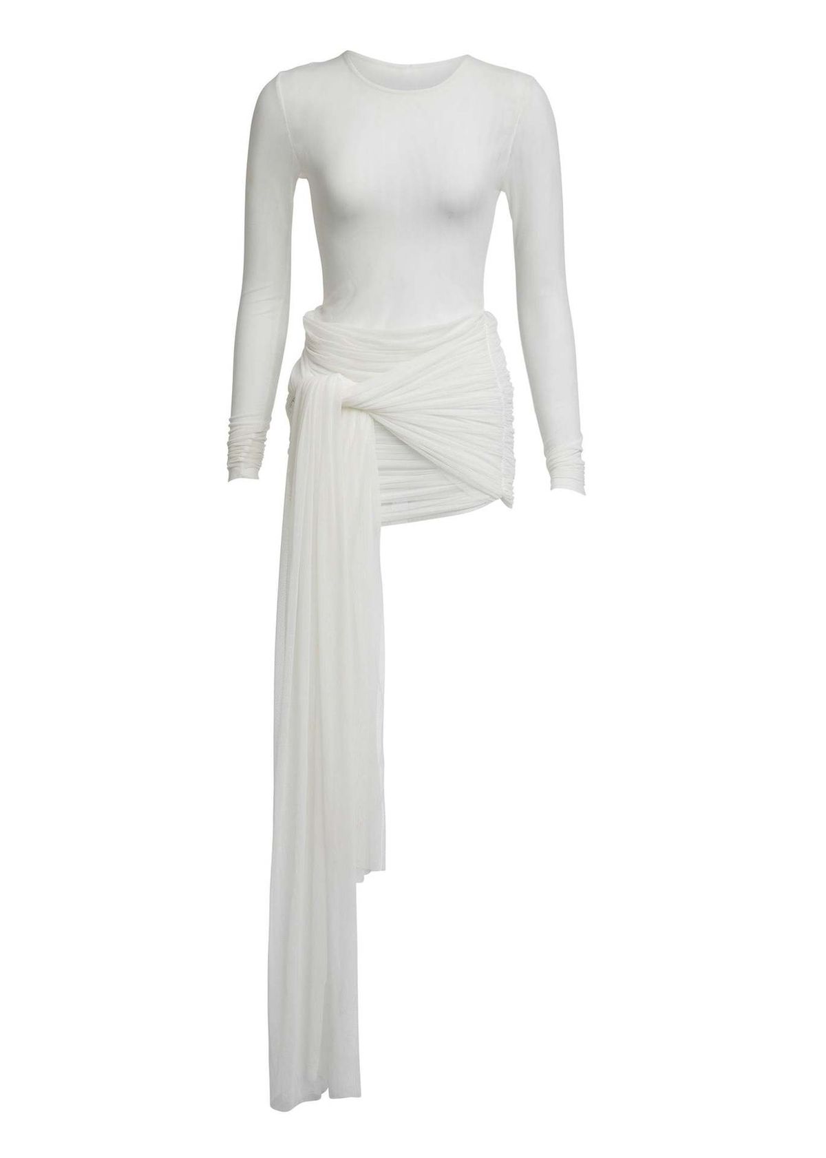 New 2025 Solid Color Mesh Beach Dress European And American Sexy Style Two Colors Available for Women's Swimwear_ecoleips.com