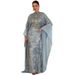 Modest Abaya Dress Elegant Foil-Printed Long Sleeve Robe Dress – Glamorous Pullover Gown For Special Occasions_ecoleips.com