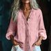 2026 Shein Independent Site European And American Cross-border Casual Cotton-linen Style Shirt New Hot-selling_ecoleips.com