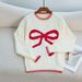 girl Independent Station Autumn Winter Cross-Border Sweet Versatile Loose Plus Size Long Sleeve Round Neck Christmas_ecoleips.com