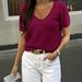 DiYun European And American Casual Style Knitted Short-Sleeve T-Shirt Women's Sweater 2025 Autumn/Winter_ecoleips.com
