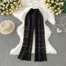 Women's Clothing Lace Hollow Knitted Pants For Women New High Waist Petty Bourgeoisie Girl Heart Straight Tube Slim Elastic Casual Pants_ecoleips.com