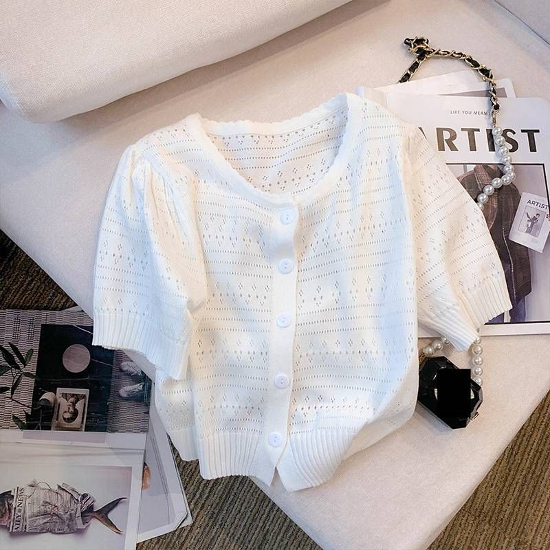 Women's Clothing Summer Style Women's Ice Silk Knit T-Shirt Short Sleeve Slim Fit Round Neck Short T Shirt For Formal & Casual For Women_ecoleips.com