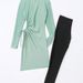 Women's Clothing Women's Swimming Suit Long Sleeve Drawstring Hollow Design Separate Set Pants Triangular Panty Polyester Fabric_ecoleips.com