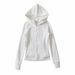 Men's Retro Fleece Zip-Up Hoodie Slim Fit Long Sleeve Pullover Casual Streetwear Grey Black White_ecoleips.com