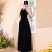 Stunning Evening Dress 2026 New Model In Black, High-end, Light Luxury, Niche, Classy, Slimming, Suitable For Hostesses_ecoleips.com