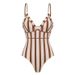 Women's Floral Print Two Piece Swimsuit Set Design Sexy One Piece Swimwear For Vacation_ecoleips.com
