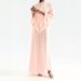 Women New Arrival Gentle Temperament High Neck Loose Flowy Long Sleeve Shawk Design Elegant Casual Dress For Ladies_ecoleips.com