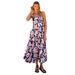 Independent Website Cross-border European And American Women's Clothing 2026 Sexy Summer Holiday Printed Fitted Flared_ecoleips.com