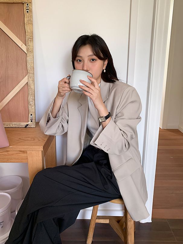 No Returns Or Exchanges, Mid-length Women's Blazer With A Distinctive Texture And Elegant Style, Casual Autumn Suit,_ecoleips.com