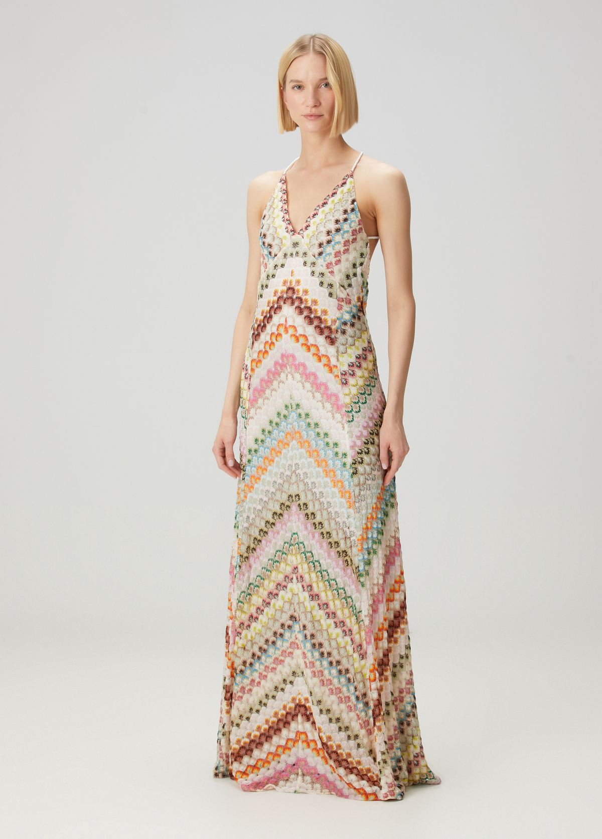 Patchwork Long Dress For Women Hand Crocheted Lace Suspender European And American Style New Fashion Foreign Trade Dress_ecoleips.com