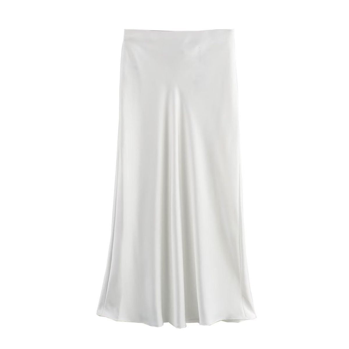 Women’s Clothing high waist double satin skirt women's spring and autumn style skirt_ecoleips.com