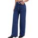 Women's High-Waisted Straight Leg Jeans Casual Loose Fit Denim Autumn Clothing European American Style for Ladies_ecoleips.com