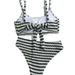 Women's Clothing New Striped Split Swimsuit For Women High End Hot Spring Durable Lace Up Swimsuit_ecoleips.com