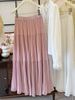 French Retro Elegant Romantic Fairy Pleated High-Waisted Midi Long Umbrella Skirt Slim Fit Chiffon Full Skirt for Women_ecoleips.com