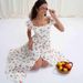 Women's Clothing Seaside Holiday Dress Cherry French Temperament Sweet Long Skirt Foreign Trade Women's Clothing_ecoleips.com