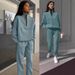 Women's Thickened Hoodie & Jogger Set - Casual Long-Sleeve Lounge Wear, Versatile Two-Piece Outfit For Spring & Fall_ecoleips.com
