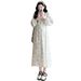 Autumn New Korean Fashion Chiffon Maternity Dress_ecoleips.com