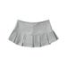 Gray Pleated For Women, New Summer Style, Low-waisted Slimming A-line Skirt, Sexy Anti-exposure Sports Pants Short Skirt_ecoleips.com