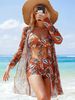 Women's Clothing Boxer Bikini Three Piece Swimsuit Two Piece New Style Cover Up Bowknot Fashion Beach Swimming Suit_ecoleips.com