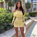 New Arrival Sexy Flirting Mesh Off Shoulder Lapel Long Sleeve Slimming Casual Party Women Dress_ecoleips.com