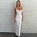French Style Polka Dot Sexy Deep V Strapless Long 2025 Winter New Fashion Slim Fit Camisole Dress Wholesale_ecoleips.com