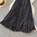 Women's Clothing Polka Dot Halter Neck Backless Dress Style Black V Neck Slim Waist Long Dress For Women Sexy High End Feel_ecoleips.com