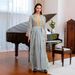 Middle Eastern Women's Embroidered Yarn Abaya Two Piece Robe Long Dress Muslin Spot Foreign Trade_ecoleips.com