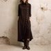 Women's Clothing Style High Neck Long Sleeve Dress For Women Elegant Stylish Solid Color Button Down Pocket Design_ecoleips.com