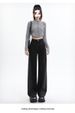 2025 Spring/Summer New Style Guangzhou Supply Women's Denim Straight Pants, High-Waisted Wide-Leg Pants With A Slimming_ecoleips.com