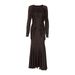 2025 Autumn New Fashion Women's Clothing Hot Selling In Europe And America Ruffled Tie Long Sleeve Waist-Cinching Dress_ecoleips.com