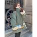 girl Fleece-Lined Thickened Jacket For Women Winter 2025 New Korean Style Cotton Padded Lamb Wool Coat Workwear Parka_ecoleips.com