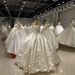Butterfly French Style Satin Wedding Dress for High End Brides with Train And Three Dimensional Floral Design_ecoleips.com