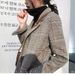 Plaid Chic Retro Loose Mid-length 2025 Autumn And Winter New Woolen Plaid Small Blazer Jacket For Women_ecoleips.com