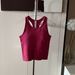 Pink Lychee Red Women's Short Gathered High Elastic Skin-Friendly Yoga Fitness Sports Camisole Tank Top For Outerwear_ecoleips.com
