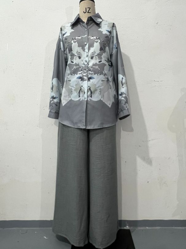 Women’S Clothing Suit For Women New Summer Casual Long Sleeved Printed Tops And Trousers Two Piece Suit_ecoleips.com