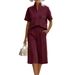 Women's Casual Loose Solid Color Suit 2026 Spring New Arrival Spring Clothing Cross Border Independent Website_ecoleips.com
